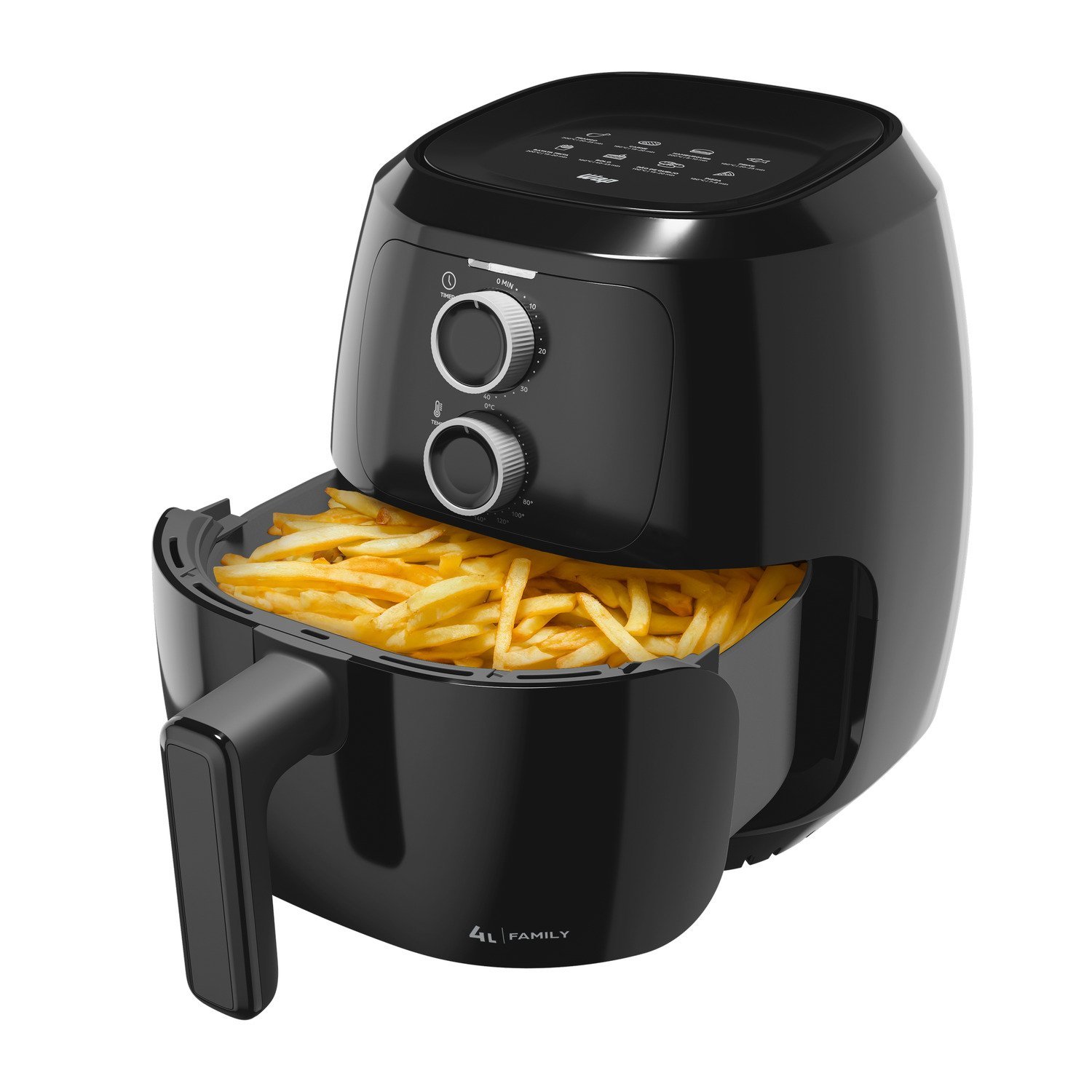 Fritadeira Elétrica sem Óleo Wap Air Fryer Preta 4l Timer até 60min Revestimento Antiaderente 127v - 5