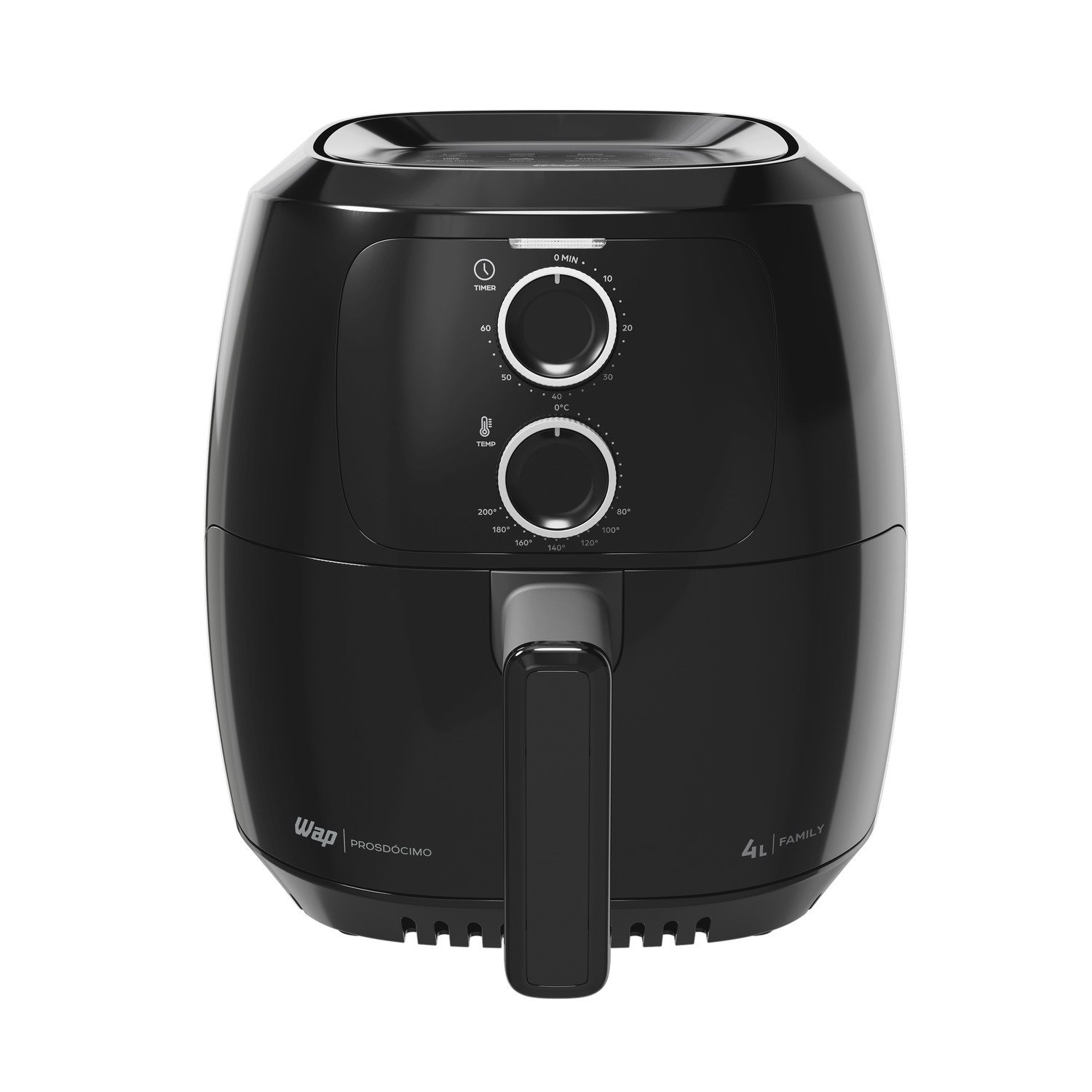 Fritadeira Elétrica sem Óleo Wap Air Fryer Preta 4l Timer até 60min Revestimento Antiaderente 127v - 2