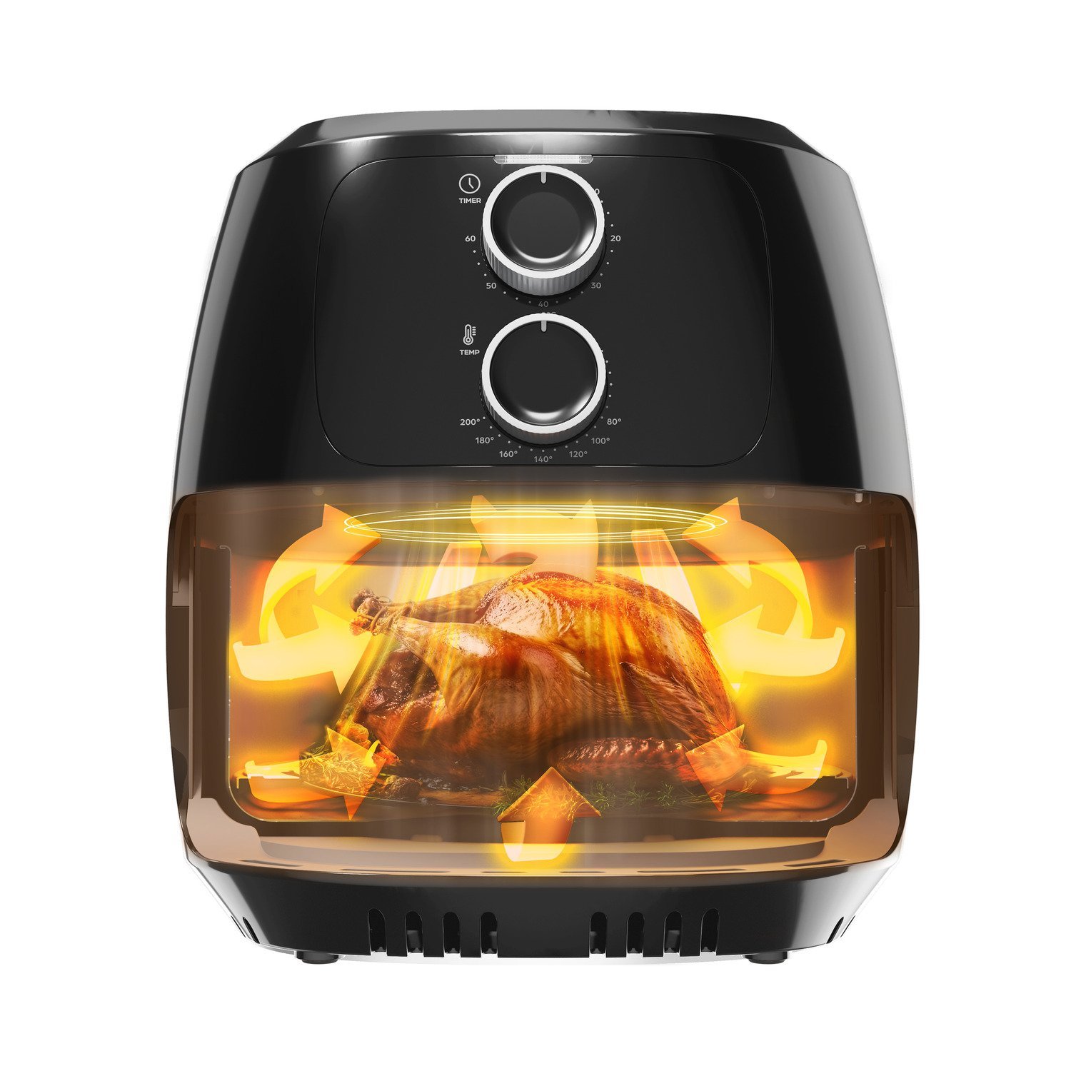 Fritadeira Elétrica sem Óleo Wap Air Fryer Preta 4l Timer até 60min Revestimento Antiaderente 127v - 10