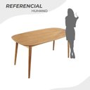 Ver imagem 4 de Mesa 160x80cm MDF Laminado Ceci Yescasa Marrom/Marromissimo