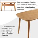 Ver imagem 6 de Mesa 160x80cm MDF Laminado Ceci Yescasa Marrom/Marromissimo