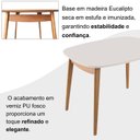 Ver imagem 6 de Mesa 110x80cm MDF Laqueado com Vidro Laqueado Ceci Yescasa Marrom/Marromissimo