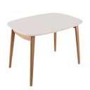 Ver imagem 1 de Mesa 110x80cm MDF Laqueado com Vidro Laqueado Ceci Yescasa Marrom/Marromissimo