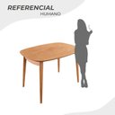 Ver imagem 4 de Mesa 110x80cm MDF Laminado Ceci Yescasa Marrom/Marromissimo