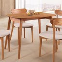 Ver imagem 2 de Mesa 110x80cm MDF Laminado Ceci Yescasa Marrom/Marromissimo