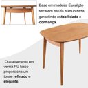 Ver imagem 6 de Mesa 110x80cm MDF Laminado Ceci Yescasa Marrom/Marromissimo