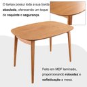 Ver imagem 5 de Mesa 110x80cm MDF Laminado Ceci Yescasa Marrom/Marromissimo