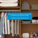 Ver mais imagens de Guarda-roupa Solteiro 119,60cm 4 Portas 3 Gavetas Capelinha com Espelho 100% Mdf Débora 