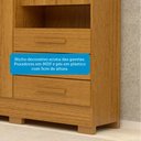 Ver imagem 7 de Guarda-Roupa Solteiro 4 Portas 3 Gavetas Capelinha com Espelho 100% MDF 119cm Nerina Espresso Móveis Marrom/Cinamomo