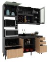 Ver imagem 7 de Armário de Cozinha Completa Modulada Reta 6 Peças 180cm Cz1203 Begônia Tecnomóbili