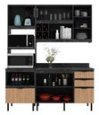Ver mais imagens de Armário de Cozinha Completa Modulada Reta 6 Peças 180cm Cz1203 Begônia Tecnomóbili