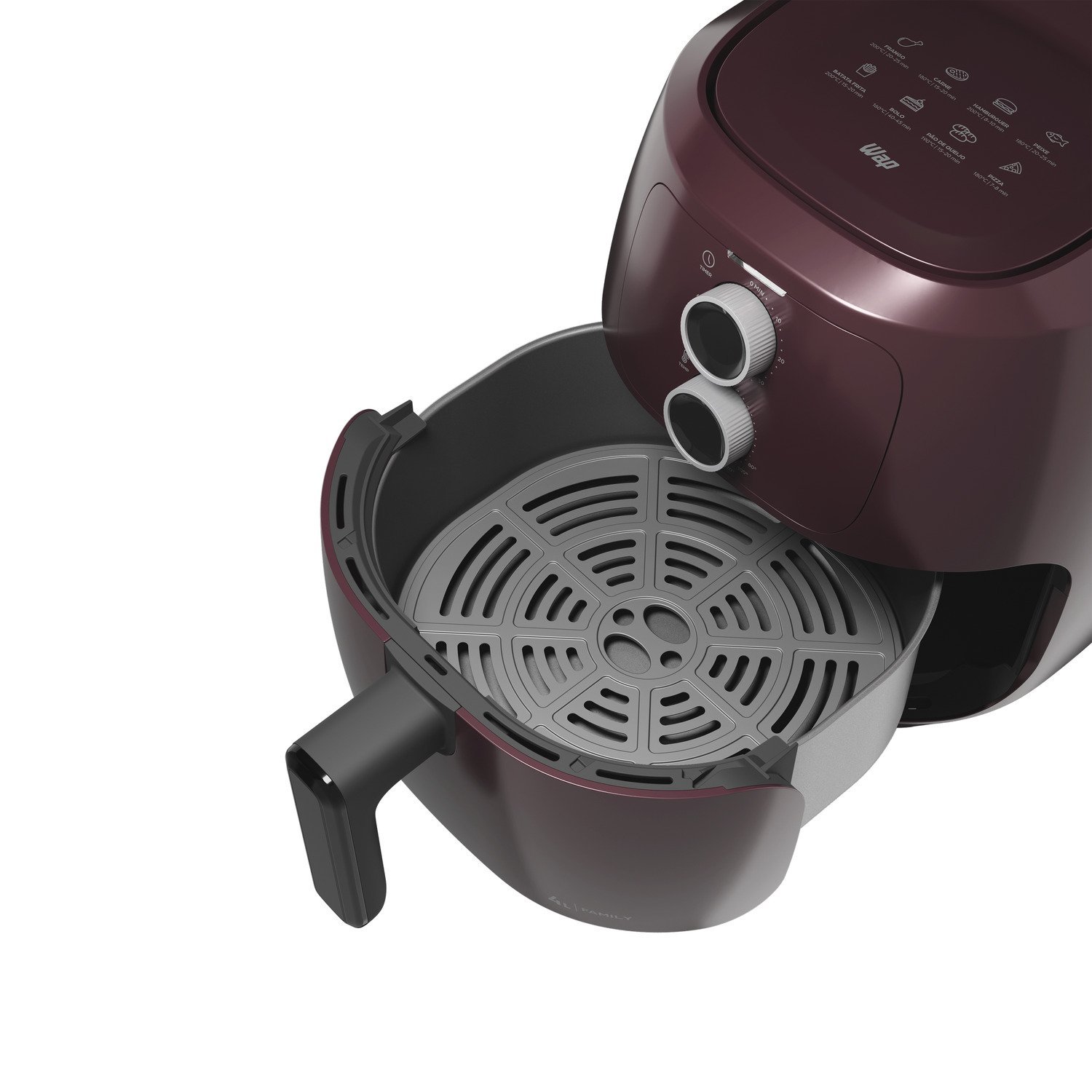 Fritadeira Elétrica sem Óleo Vermelha Wap Air Fryer Potência de 1500w Antiaderente 127v - 6