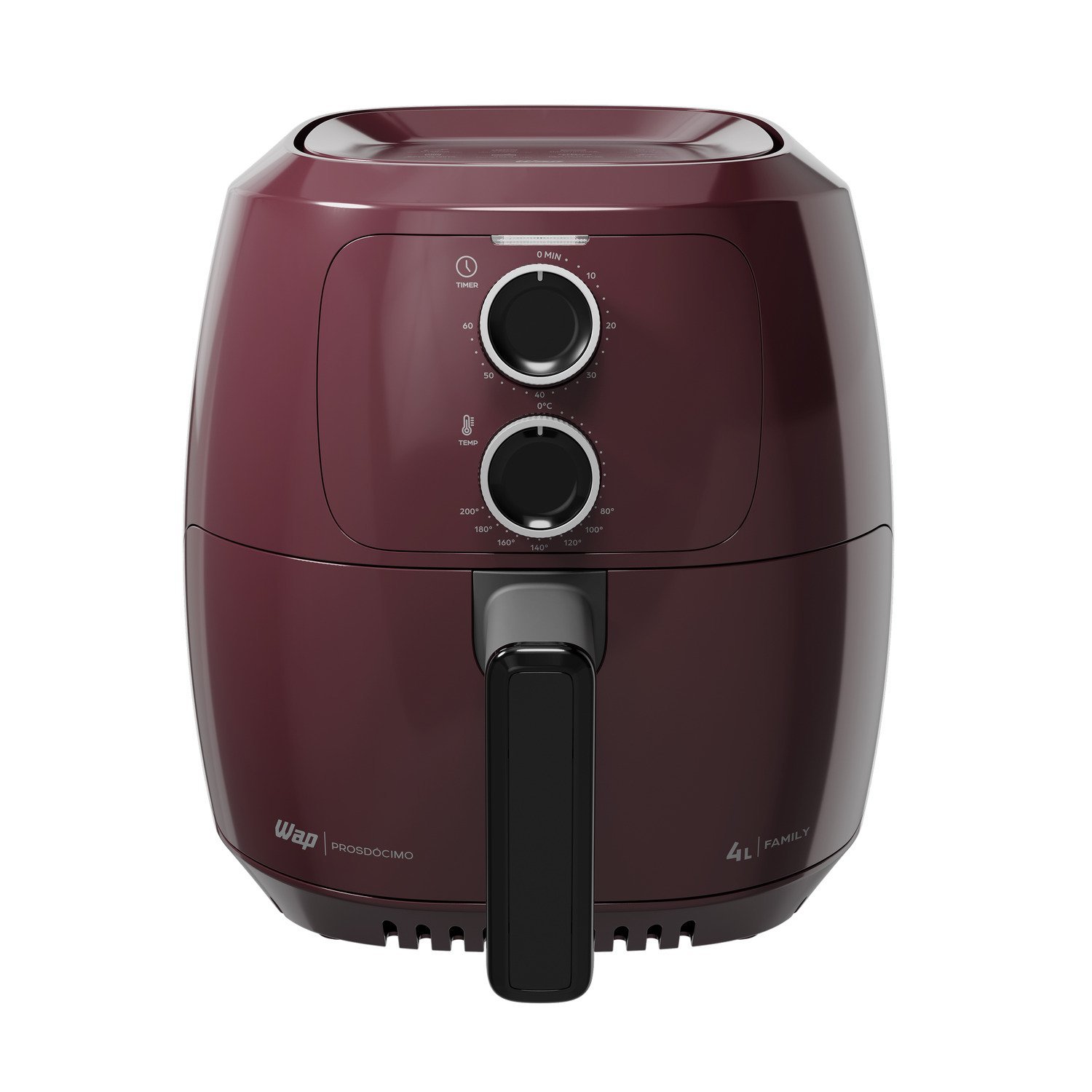 Fritadeira Elétrica sem Óleo Vermelha Wap Air Fryer Potência de 1500w Antiaderente 127v