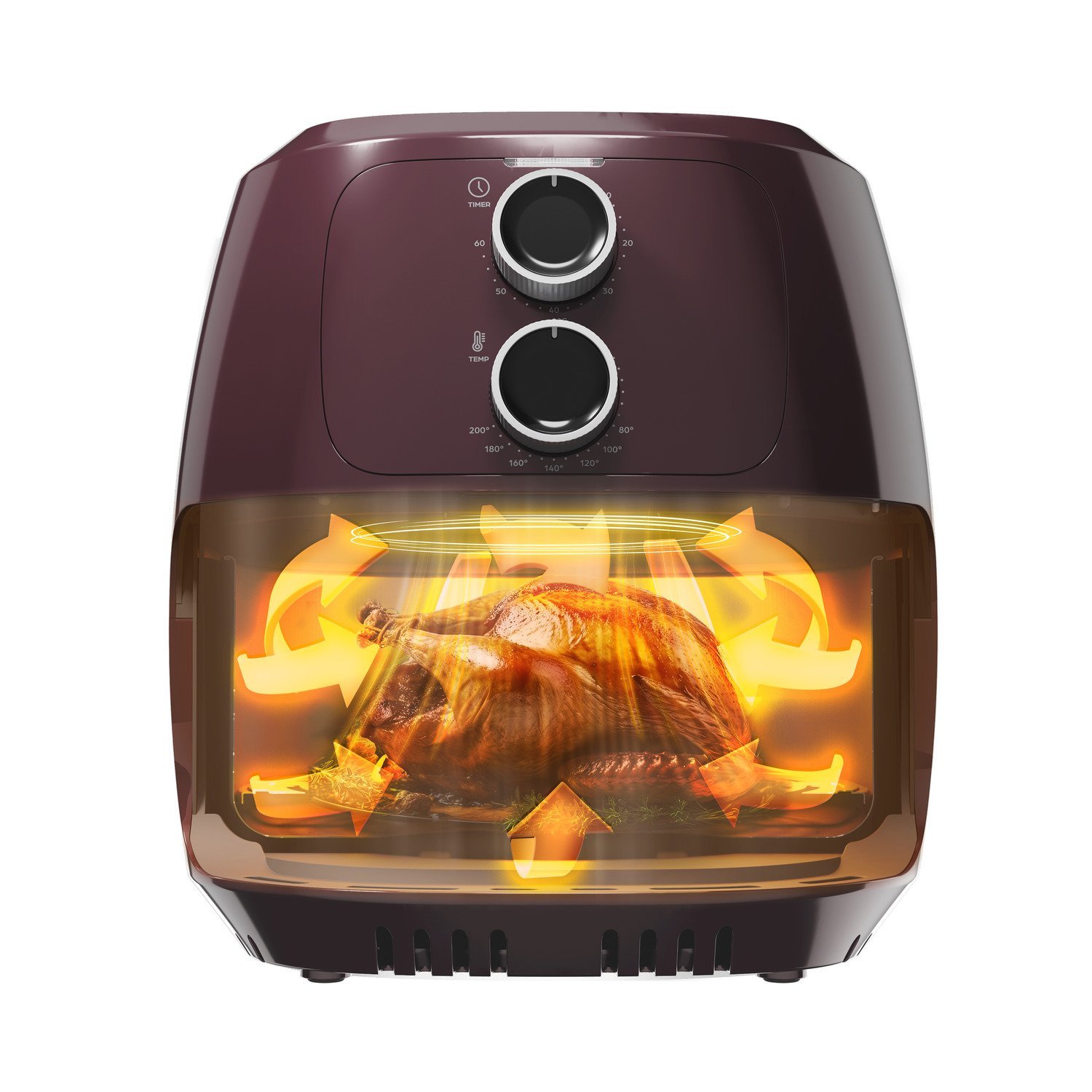 Fritadeira Elétrica sem Óleo Vermelha Wap Air Fryer Potência de 1500w Antiaderente 127v - 13