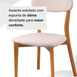 Kit 2 Cadeiras Madeira Maciça Ceci Yescasa - 5
