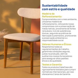 Kit 2 Cadeiras Madeira Maciça Ceci CabeCasa MadeiraMadeira - 10