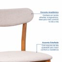 Ver imagem 5 de Kit 2 Cadeiras Madeira Maciça Ceci CabeCasa MadeiraOriginals Marrom/Off White