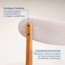 Ver imagem 6 de Kit 2 Cadeiras Madeira Maciça Ceci CabeCasa MadeiraOriginals Marrom/Off White