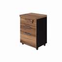 Ver imagem 3 de Mesa de Escritório em L 170CMX150 + Gaveteiro 260cm Espresso Móveis Marrom e Preto