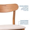 Ver imagem 5 de Kit 2 Cadeiras Madeira Maciça Ceci CabeCasa MadeiraOriginals Marrom/Off White