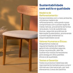 Kit 2 Cadeiras Madeira Maciça Ceci CabeCasa MadeiraMadeira - 10
