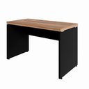 Ver imagem 5 de Conjunto Mesa de Escritório 120x150cm em L com Gaveteiro e Armário Estante Espresso Móveis Marrom Preto