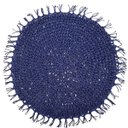 Ver imagem 1 de Kit 4 Sousplats Yoi Folk Azul Marinho 38cmx38cm:azul