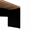 Ver imagem 7 de Conjunto Mesa de Escritório 150x150cm em L com Gaveteiro e Armário Estante Espresso Móveis Marrom Preto
