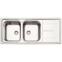 Ver imagem 1 de Cuba Dupla de Sobrepor para Cozinha Tramontina Marea 2C 34 Plus sem Furo para Torneira