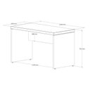 Ver imagem 7 de Conjunto 4 Peças com Mesa para Escritório em L 120CMX150CM, Estante e Gaveteiro Espresso Móveis Marrom Preto
