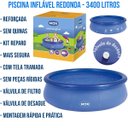 Ver imagem 4 de Piscina Inflável Redonda Mor 001050 2.7m X 70cm 3400l Azul