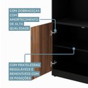 Ver mais imagens de Kit 3 Armários Multiuso Escritório com Armário Fechado, Armário Estante e Armário Baixo Espresso Móveis