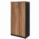 Ver imagem 5 de Kit 3 Armários Multiuso Escritório com Armário Fechado, Armário Estante e Armário Baixo Espresso Móveis