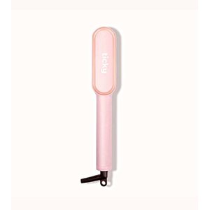 Escova Alisadora Ticky Brand Rosa ZSX-380