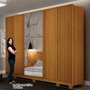 Ver imagem 5 de Guarda Roupa Casal Ripado 6 Portas 6 Gavetas com Espelho 100% MDF Evo