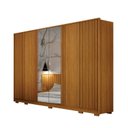 Ver imagem 3 de Guarda Roupa Casal Ripado 6 Portas 6 Gavetas com Espelho 100% MDF Evo