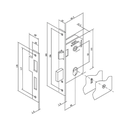 Ver imagem 2 de Fechadura Mgm Bella Externa Espelho Cromado