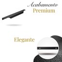 Ver imagem 2 de Kit 20 Puxadores de Móveis Wave Cava 30cm em Alumínio - Preto