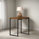 Ver imagem 1 de Mesa Lateral Decorativa Innovare Canela Aço e Mdf Industrial