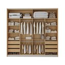 Ver imagem 4 de Guarda Roupa Casal 2 Portas de Correr C/ Espelho 100% Mdf Cor:olmo
