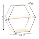 Ver imagem 3 de Prateleira Decorativa Geometrica Hexagonal
