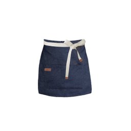 Avental de Cintura Jeans Azul Algodao Cafeteria Bar Vegano - 3