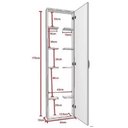 Ver imagem 3 de Armário Multiuso Lavanderia Área de Serviço para Vassouras Rodo