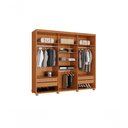 Ver imagem 2 de Guarda Roupa Casal Madri 6 Portas Pés Madeira Camas Fênix Cor:nature