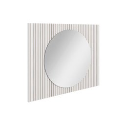 Conjunto para Banheiro Bancada em Porcelanato com Cuba Esculpida, Armário e Espelho Ripy 100cm - 11