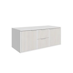 Conjunto para Banheiro Bancada em Porcelanato com Cuba Esculpida, Armário e Espelho Ripy 100cm - 12