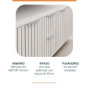 Ver imagem 6 de Conjunto para Banheiro Bancada em Porcelanato com Cuba Esculpida, Armário e Espelho Ripy 100cm