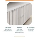 Ver imagem 6 de Conjunto para Banheiro Bancada em Porcelanato com Cuba Esculpida, Armário e Espelho Ripy 100cm Yesca