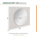 Ver imagem 3 de Conjunto para Banheiro Bancada em Porcelanato com Cuba Esculpida, Armário e Espelho Ripy 100cm Yesca