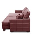 Ver imagem 3 de Sofá Retrátil e Reclinável 2,10m Karina Veludo Rose Madelina Decor